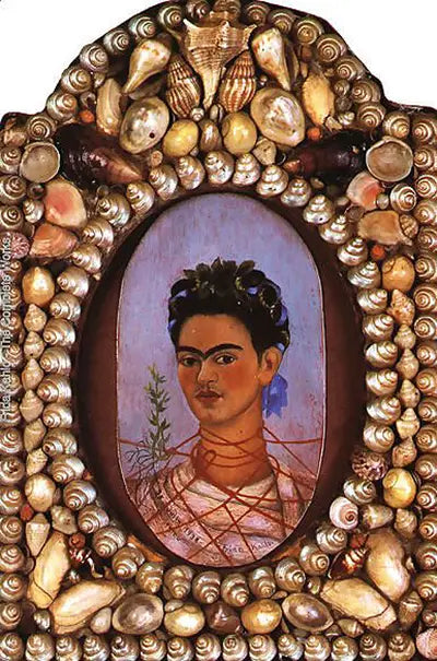 Autoportrait (miniature ovale) - Frida Kahlo