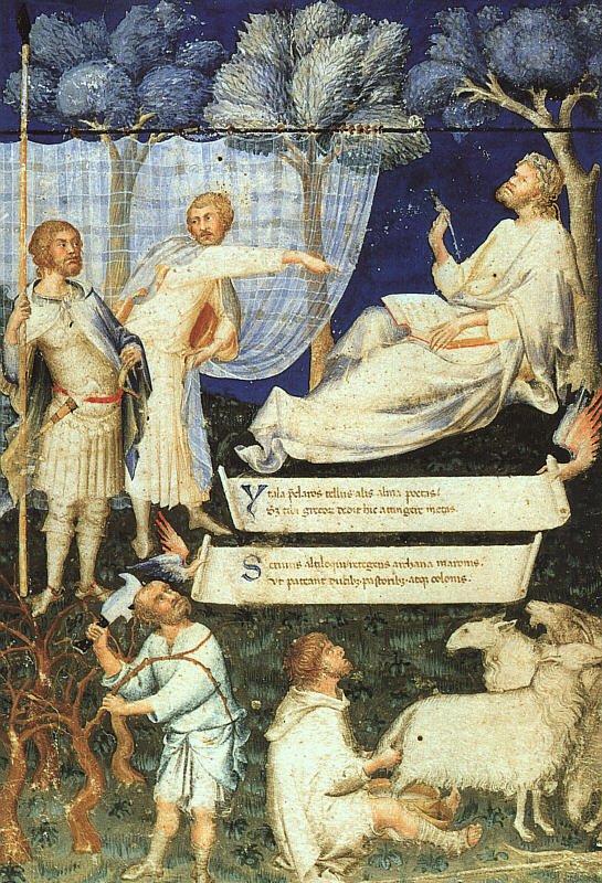 Frontispício do Comentário de Servius a Virgílio - Simone Martini