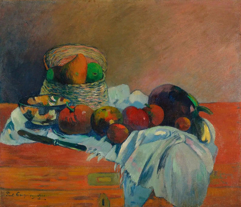 Frutas e faca - Paul Gauguin