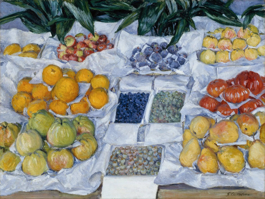 Frutas apresentadas em um suporte - Gustave Caillebotte