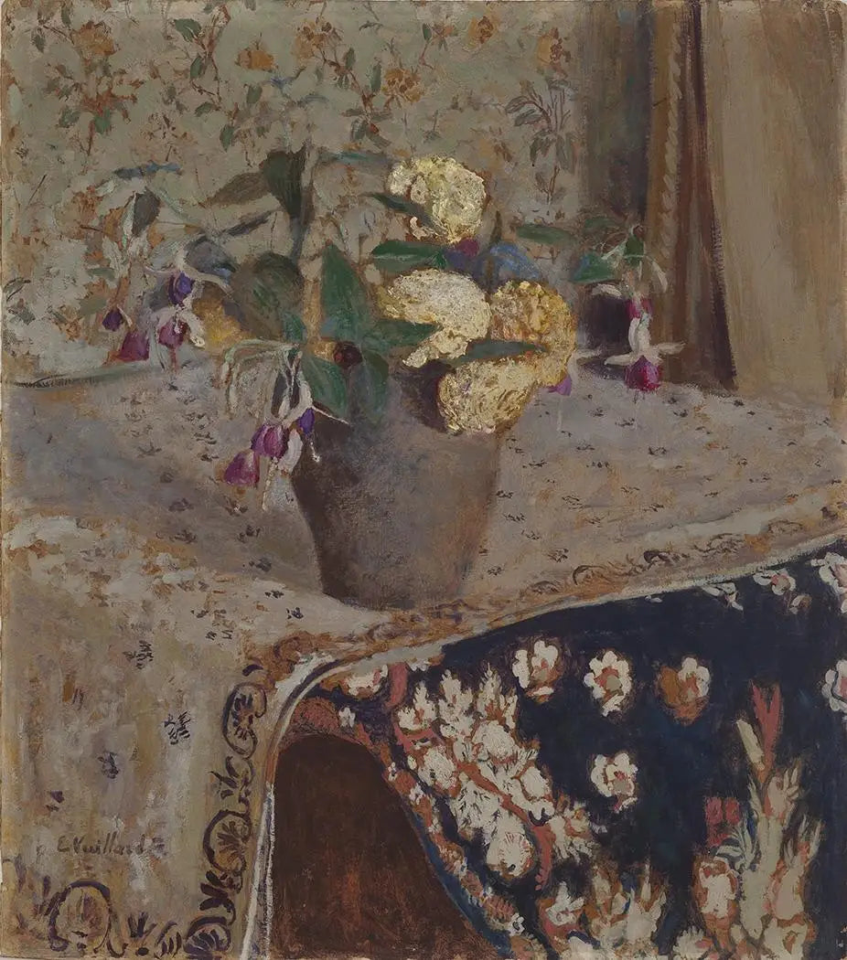 Fuchsias et œillets d’Inde - Édouard Vuillard - Alpha Reproduction