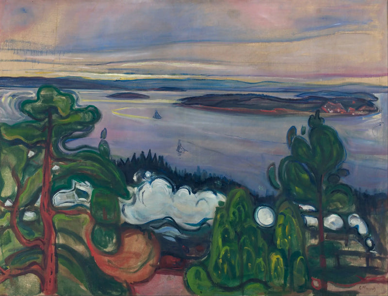 Fumaça de trem - Edvard Munch