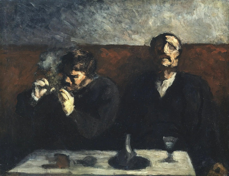 Fumante e Bebedor de absinto - Honoré Daumier