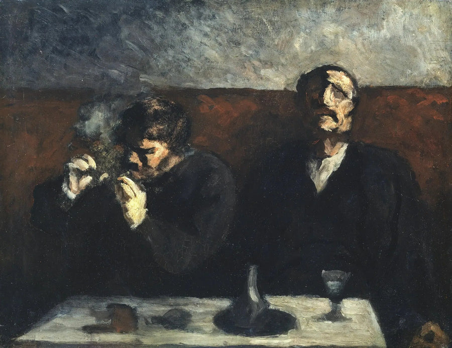 Fumante e Bebedor de absinto - Honoré Daumier