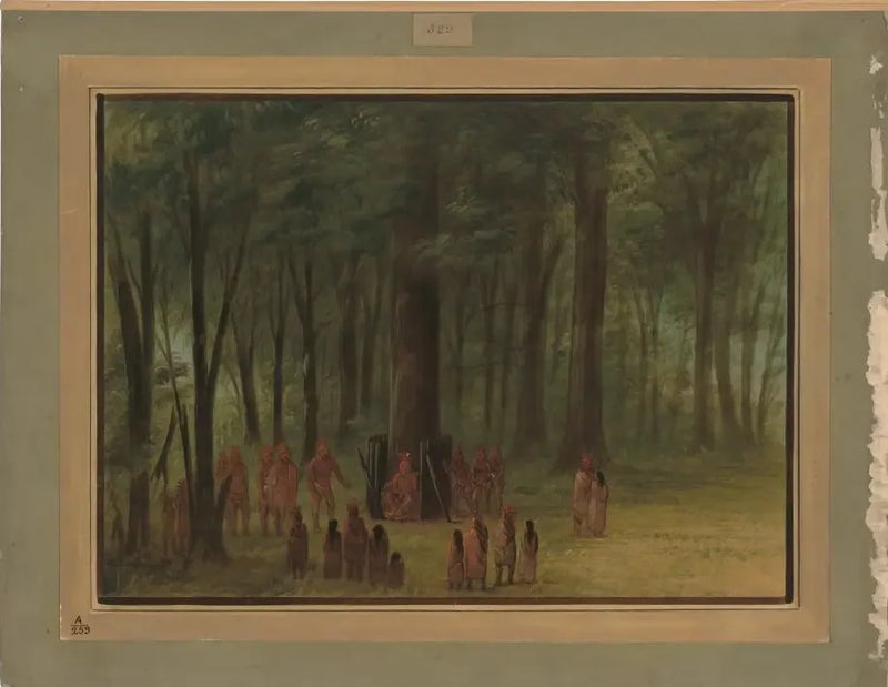  Funeral de Black Hawk - Saukie - George Catlin