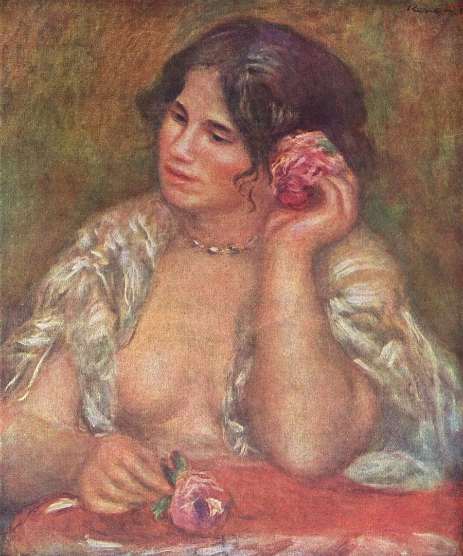 Gabrielle com a rosa - Pierre-Auguste Renoir
