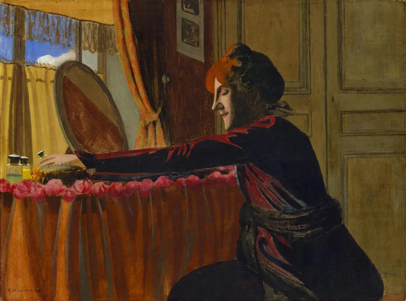 Gabrielle Vallotton na sua penteadeira - Félix Vallotton