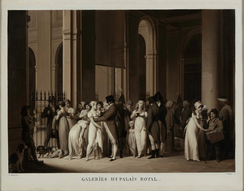 Galerias do Palácio Real - Louis-Léopold Boilly