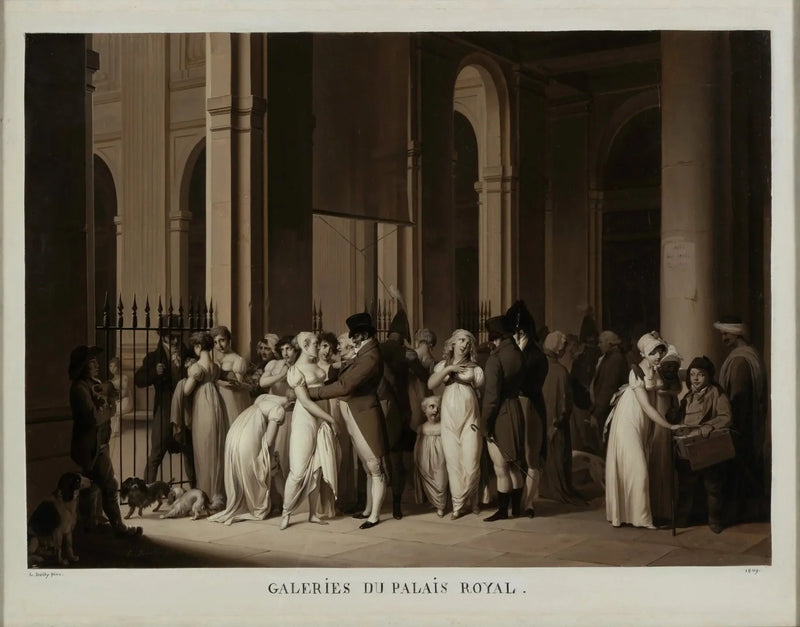 Galerias do Palácio Real - Louis-Léopold Boilly