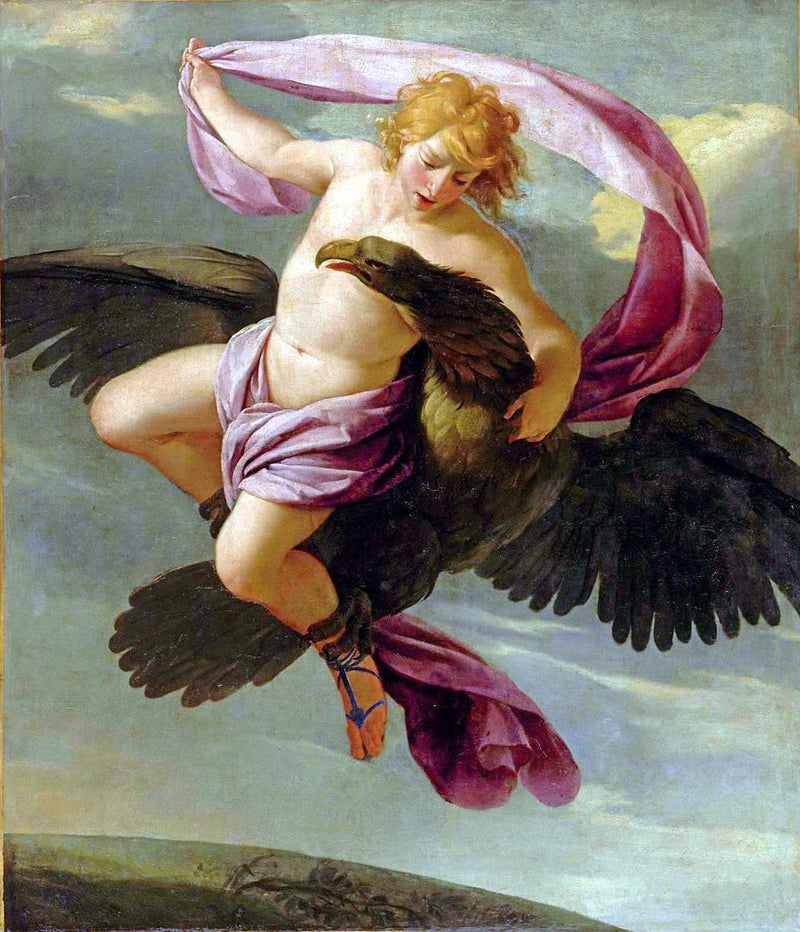 Ganimedes levado por Júpiter - Eustache Le Sueur