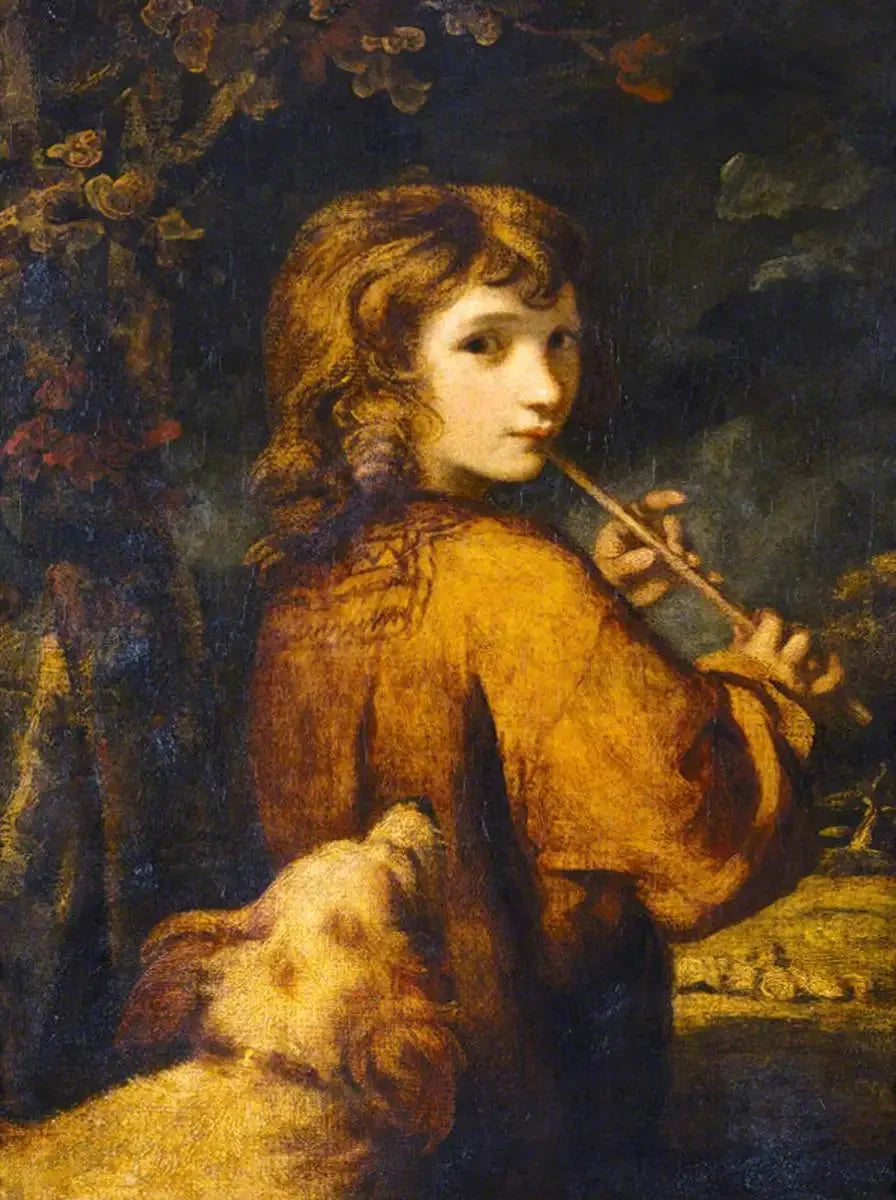 Menino pastor flautista - Joshua Reynolds