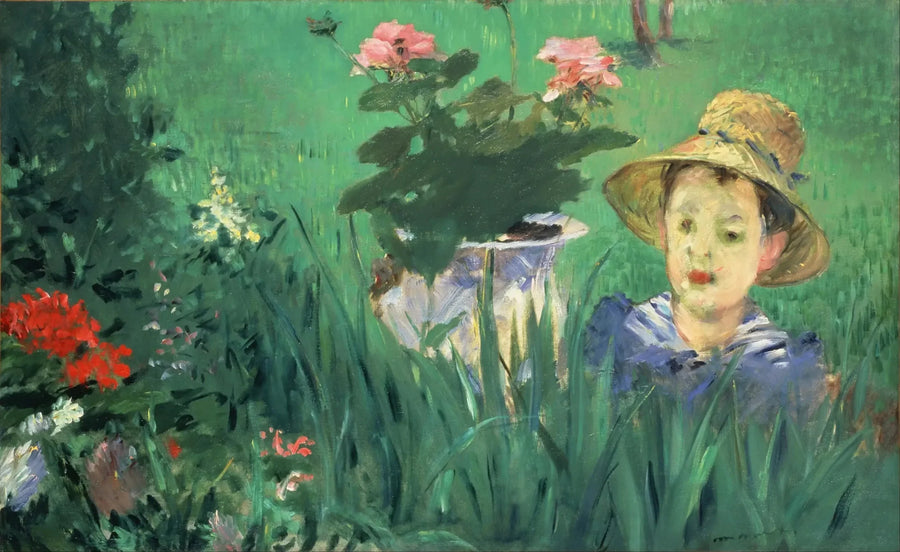 Menino nas flores (Jacques Hoschedé) - Édouard Manet