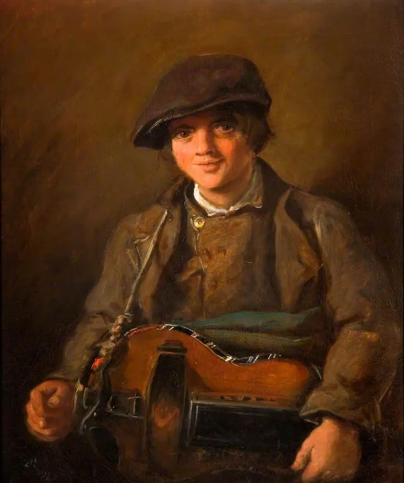 Menino de roda de fiar - John Everett Millais