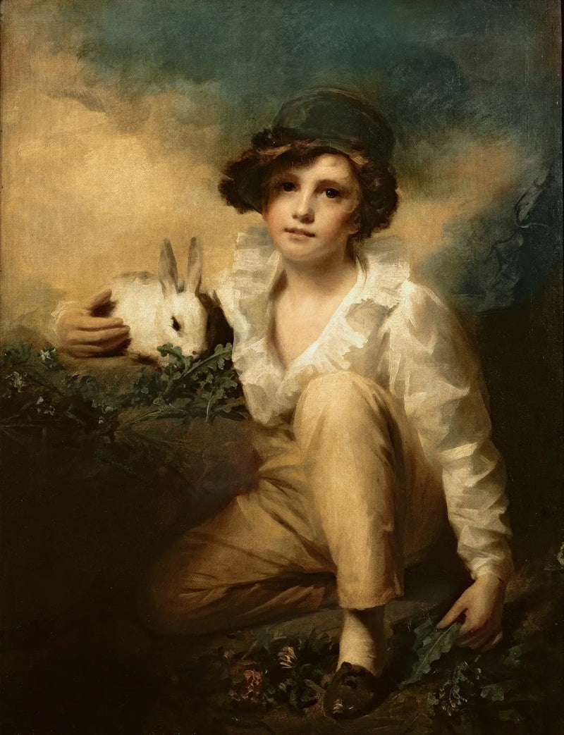 Menino e coelho - Henry Raeburn