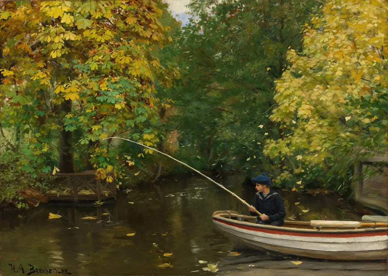Menino pescador - H. A. Brendekilde
