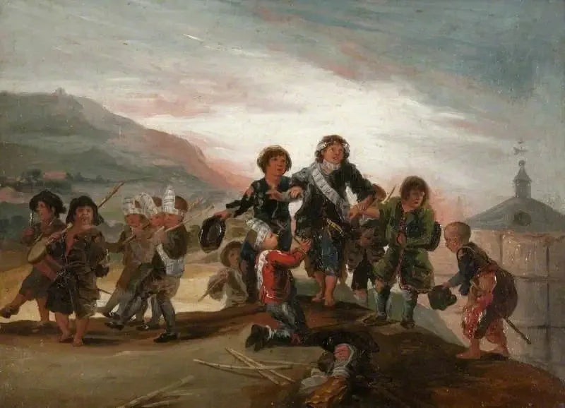 Meninos brincando de soldados - Francisco de Goya