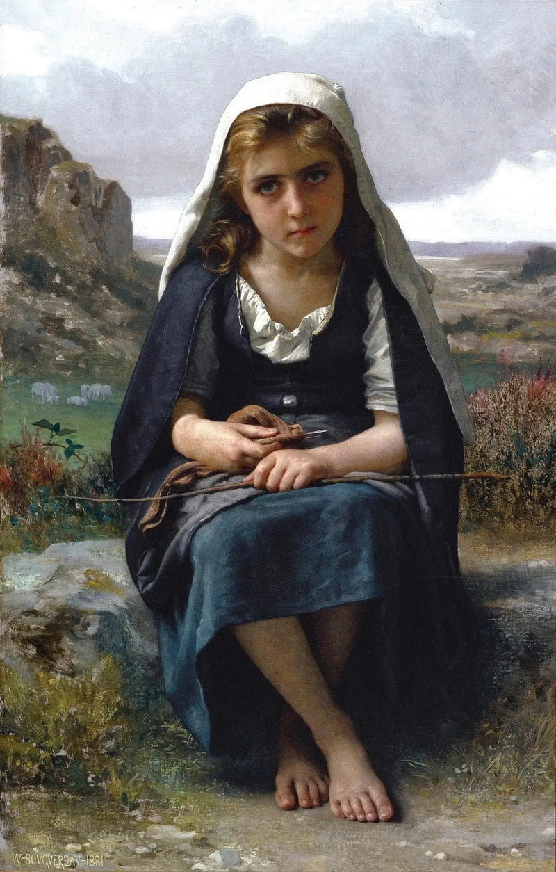Guardiã de ovelhas - Bouguereau