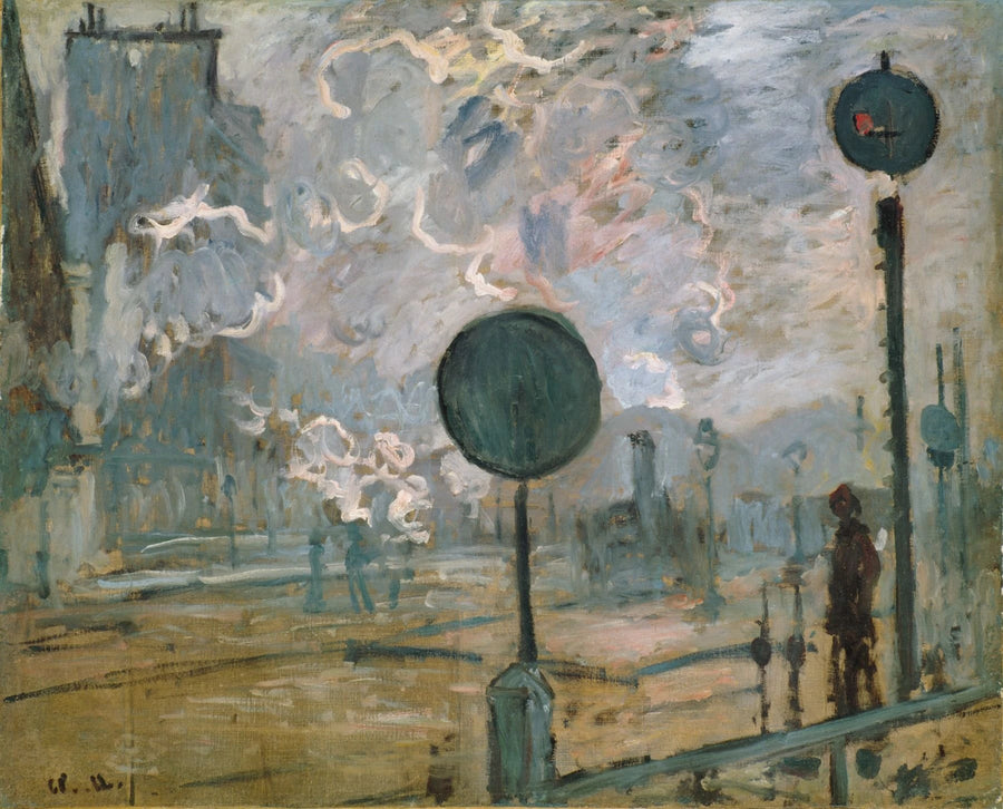 Gare Saint-Lazare, sinais W448 - Claude Monet