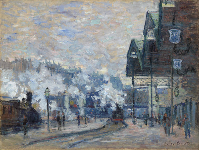 Gare Saint-Lazare, vista exterior W446 - Claude Monet