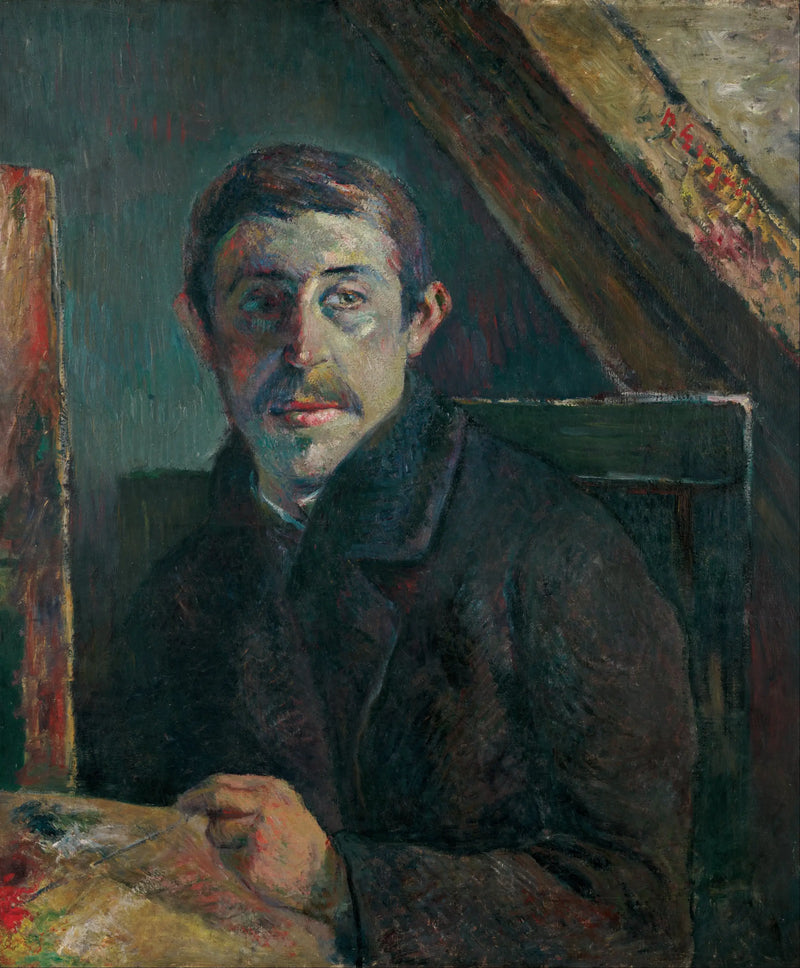 Gauguin diante de seu cavalete - Paul Gauguin