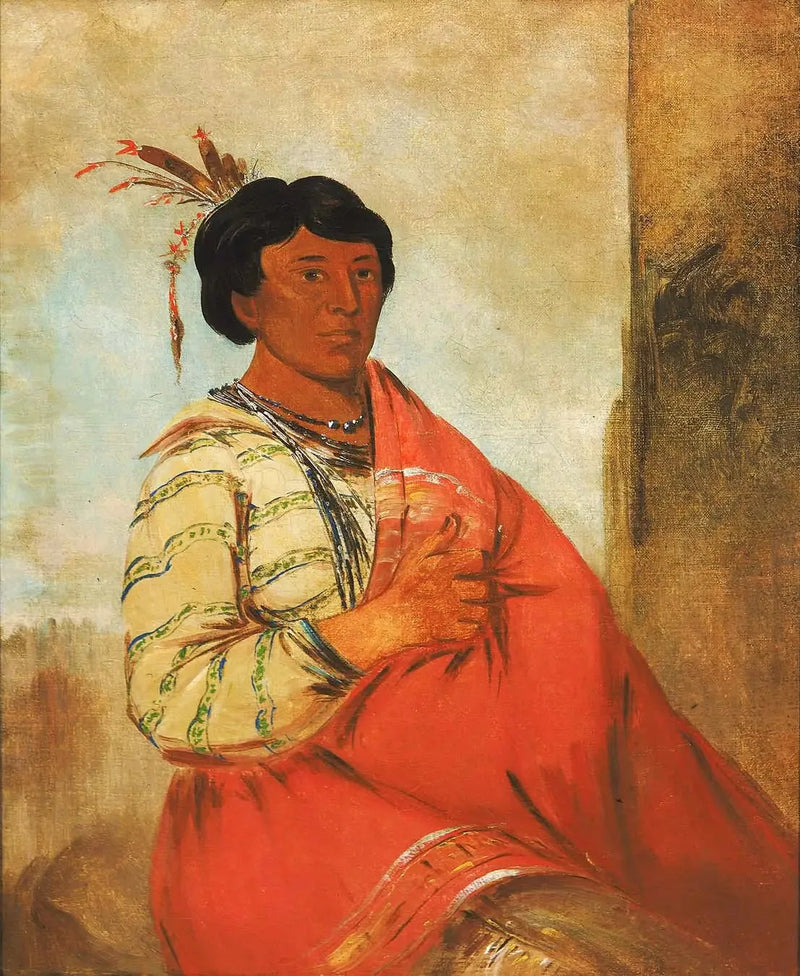 Gaw-záw-que-dung, Aquele que saúda - George Catlin