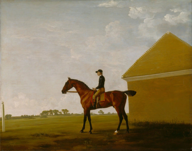 Gramado, com jockey no lugar, em Newmarket - George Stubbs