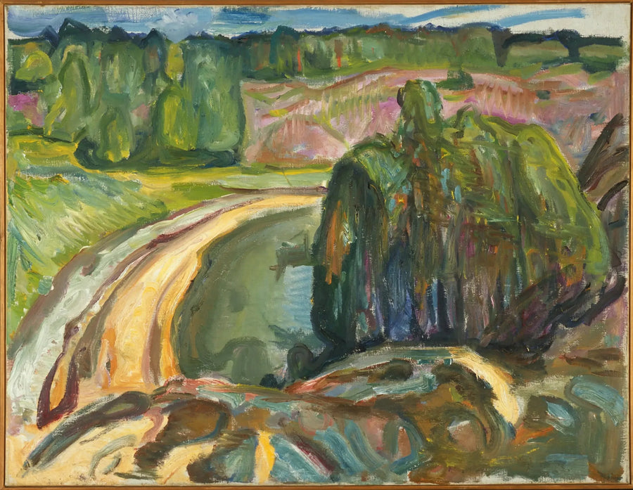 Juníperos na costa - Edvard Munch