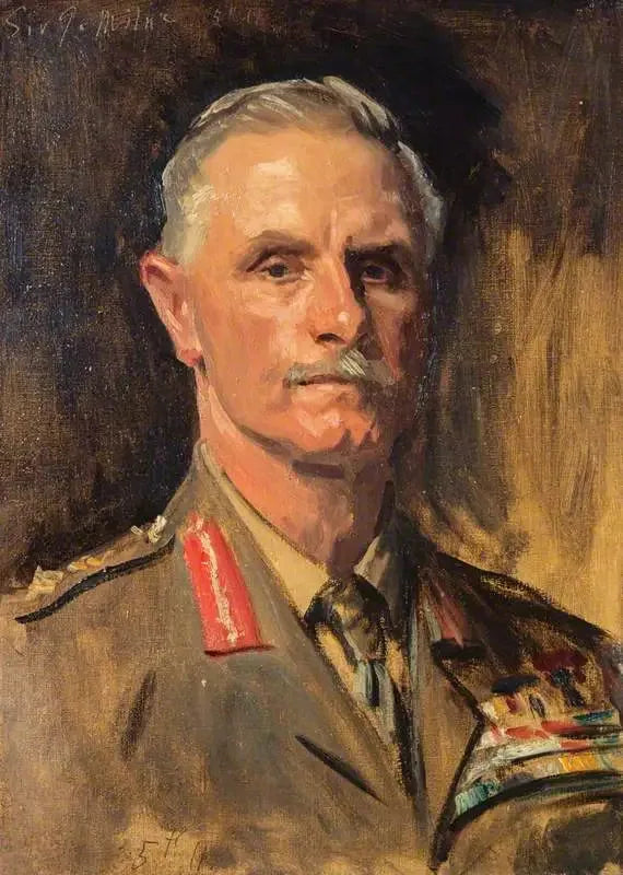 George Francis Milne, 1º barão Milne, 1866-1948. Marechal (Estudo para um retrato em Oficiais Generais da Primeira Guerra Mundial, 1914-1918) - John Singer Sargent