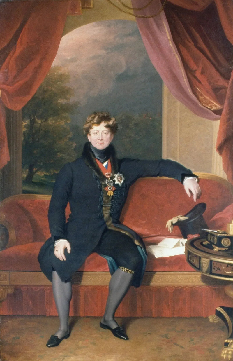 George IV (1762–1830), sentado, de traje matinal - Thomas Lawrence
