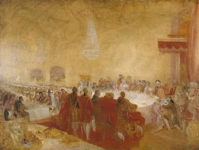 George IV no Banquete do Provost na Casa do Parlamento, Edimburgo - J. M. W. Turner