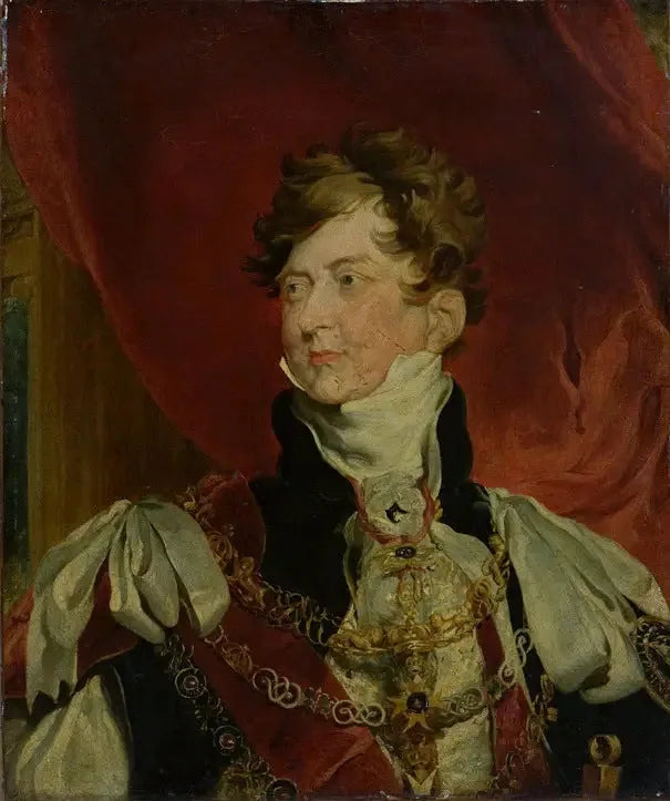 George IV como príncipe regente com insígnias da Ordem da Jarreteira - Thomas Lawrence