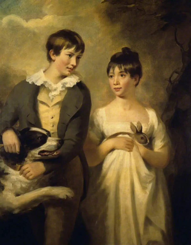 George Stewart (falecido em 1809) e sua irmã Maria Stewart (falecida em 1846) filhos - Henry Raeburn