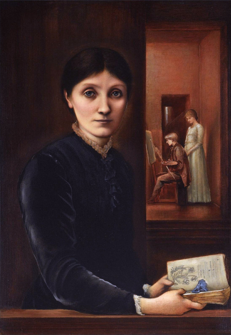 Georgiana Burne-Jones, seus filhos Margaret e Philip - Edward Burne-Jones