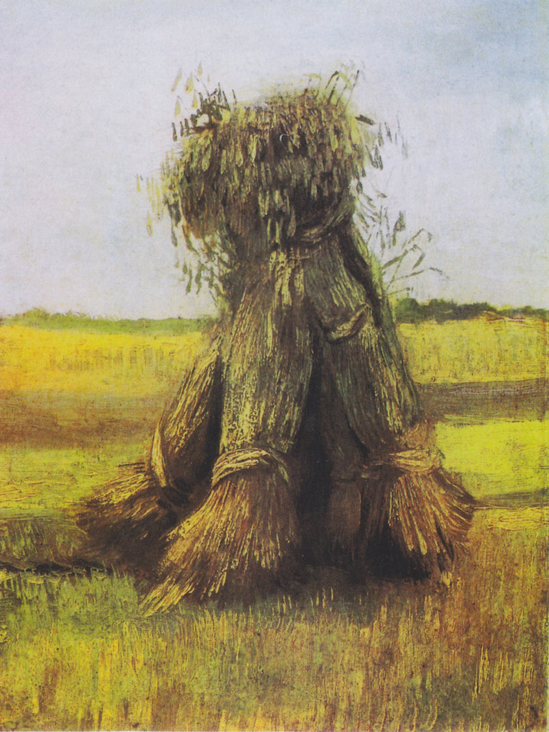 Feixes de trigo em um campo - Vincent van Gogh
