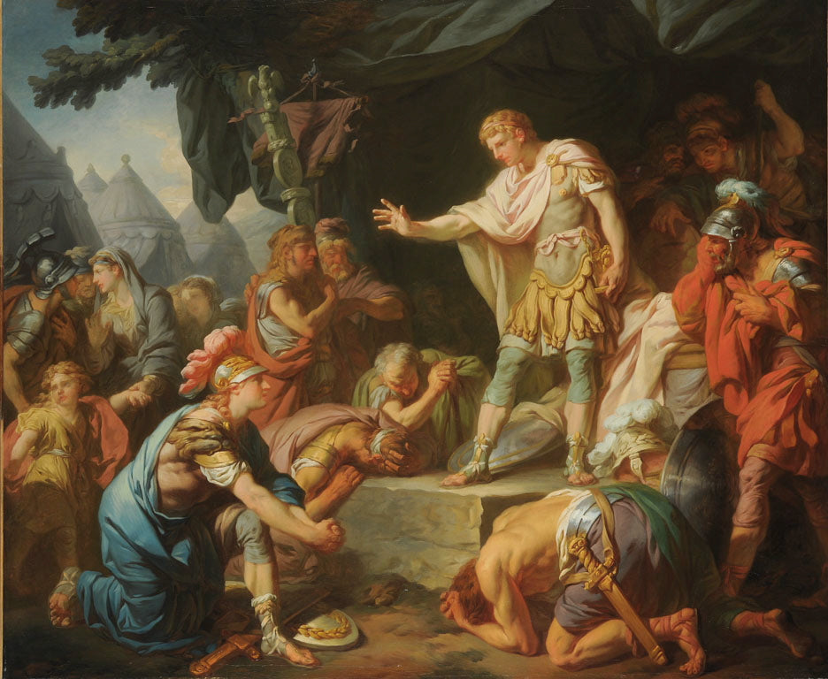 Germanicus apaise la sédition dans son camp - François-André Vincent image 1 reproduction artisanale de tableau