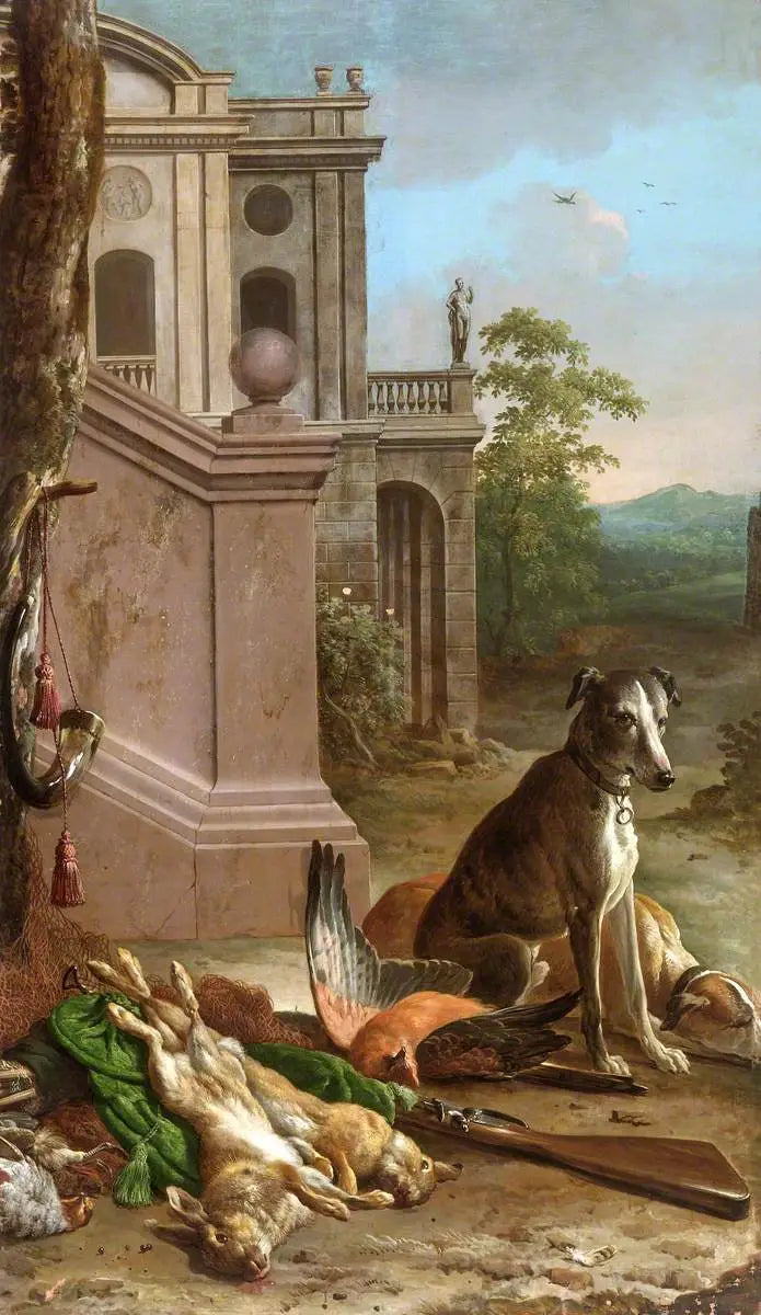 Caça morta em uma paisagem - Melchior de Hondecoeter