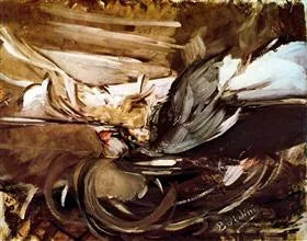 Caça selvagem em preto - Giovanni Boldini