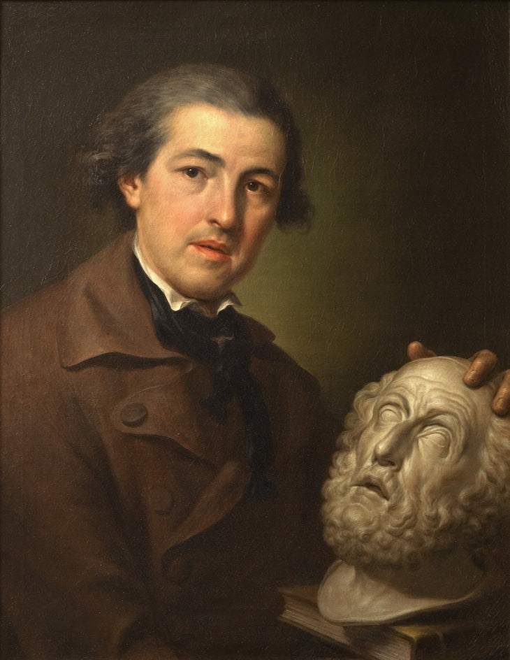 Giuseppe Franchi (1731–1806) com um busto de Homero - Anton Raphael Mengs