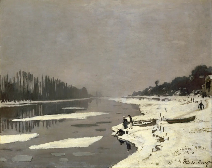 Cubos de Gelo em Bougival - Claude Monet