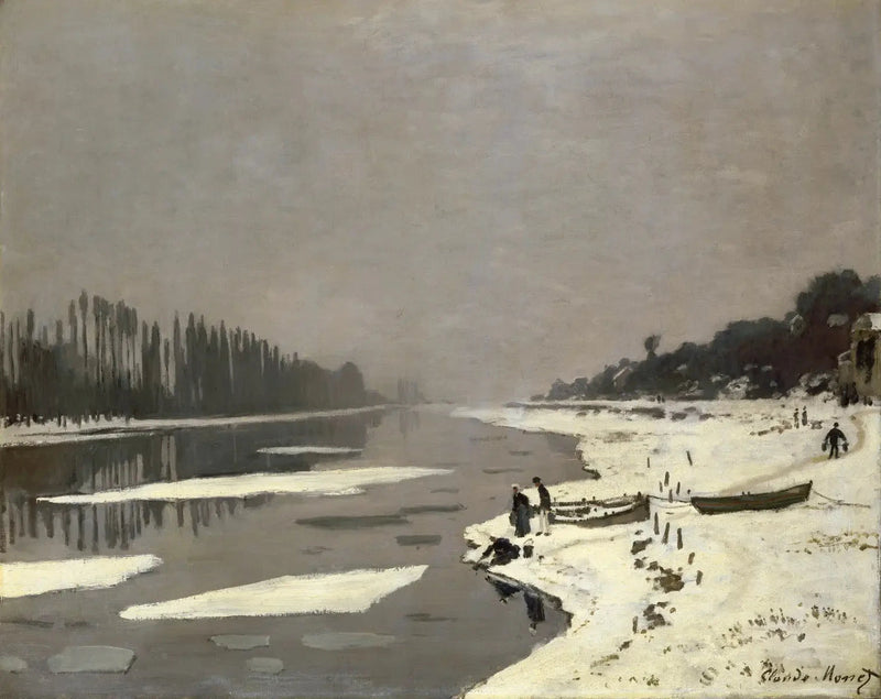Cubos de Gelo em Bougival - Claude Monet