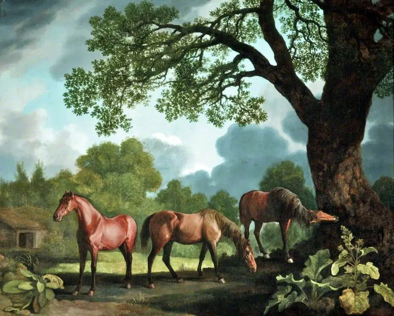 Gnawpost e dois outros potros - George Stubbs