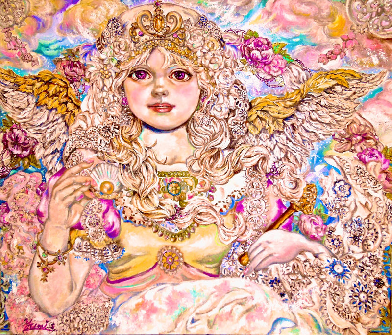 Pérola dourada anjo - Yumi Sugai