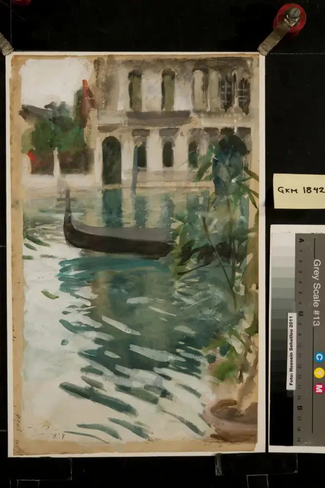 Gôndola em frente ao Palazzo Barbaro - Anders Zorn