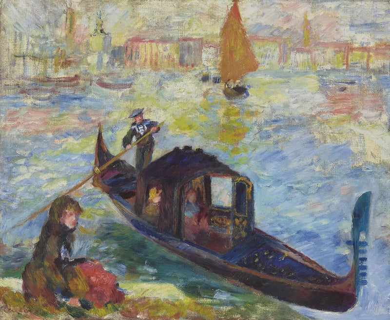 Gondole, Veneza - Pierre-Auguste Renoir