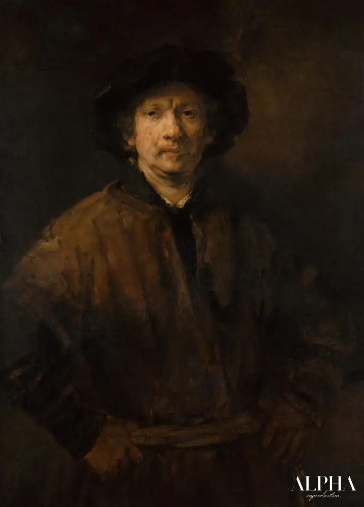 Grand autoportrait - Rembrandt van Rijn - Reproductions de tableaux et peintures haut de gamme