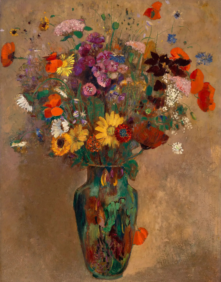 Grande buquê de flores do campo - Odilon Redon