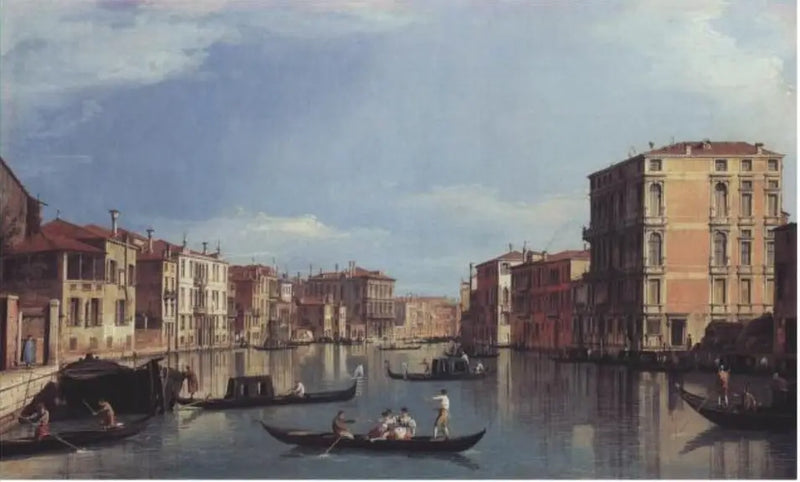 Grande Canal para o Leste, do Palácio Bembo ao Palácio Vendramin-Calergi - Canaletto