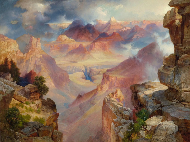 Grand Canyon do Arizona ao pôr do sol - Thomas Moran