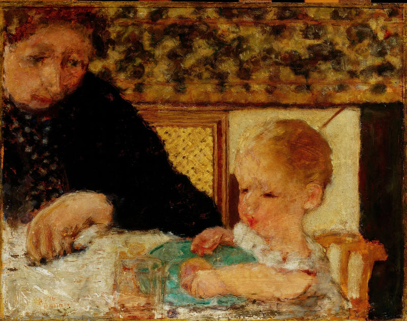 Avó com uma criança - Pierre Bonnard