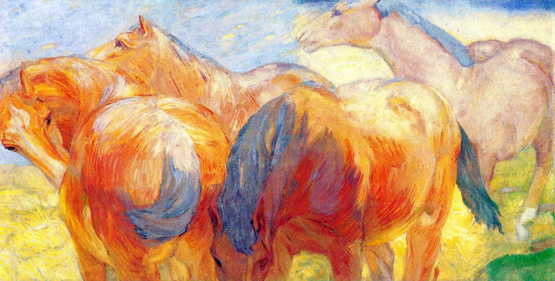 Grande quadro de cavalo Lenggries I - Franz Marc